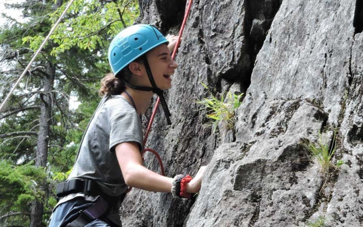 girls only rock climbing trip